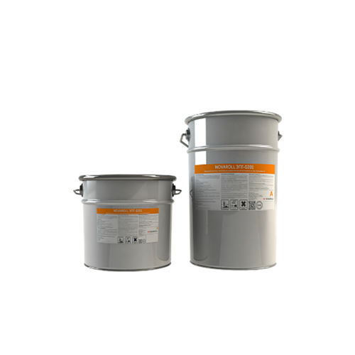 Novaroll ЭПГ-0210, 30 кг, Наполненный бесцветный двухкомпонентный эпоксидный грунтовочный состав, 24 кг Компонент A, 6 кг Компонент B